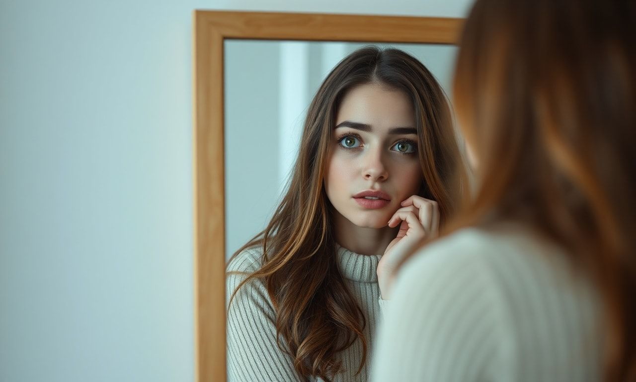 悩みを感じる女性