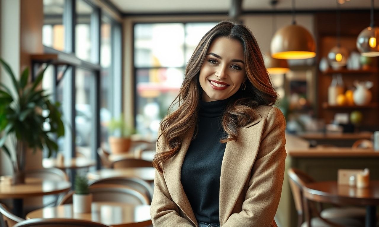 高身長女子の笑顔