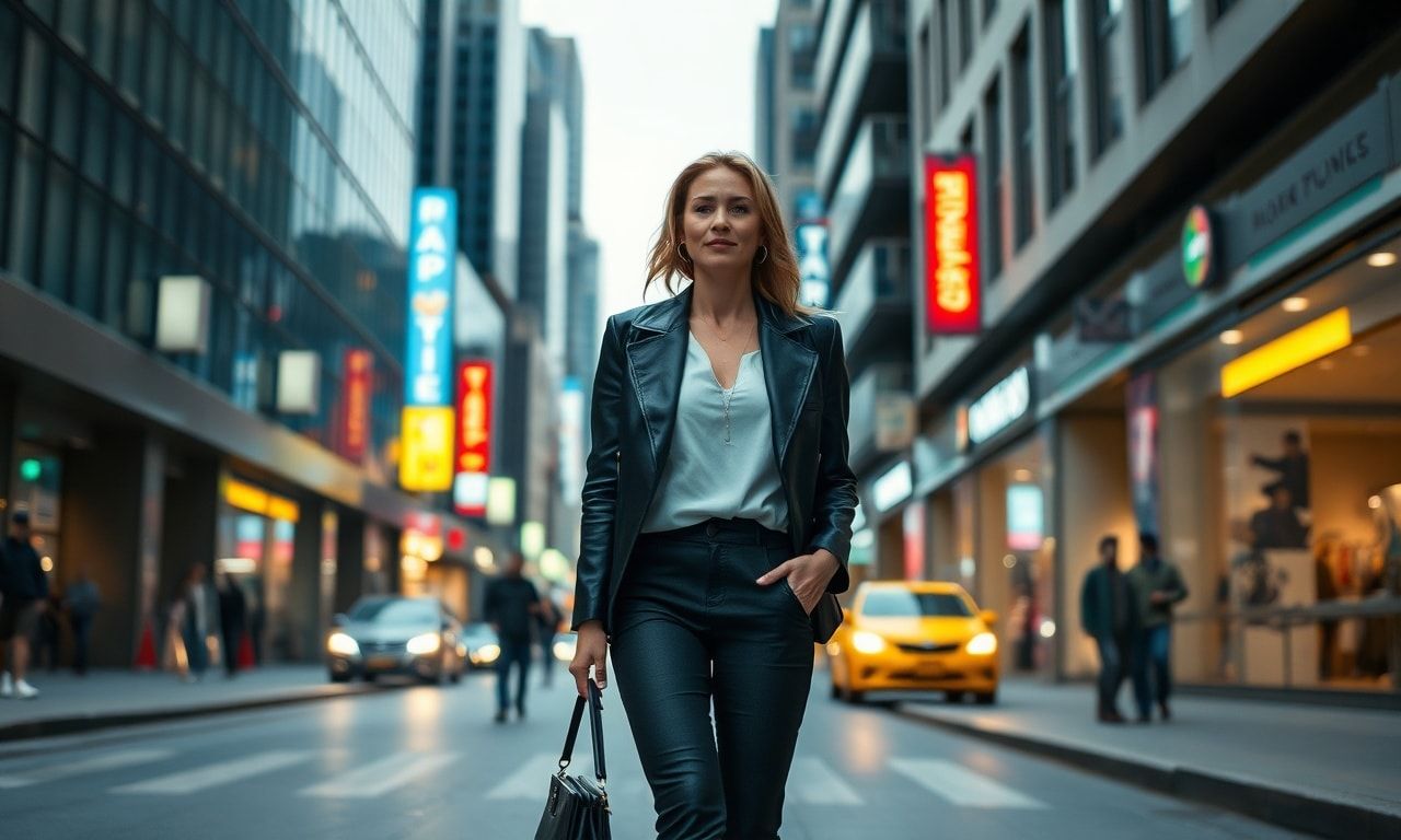 街を歩く高身長女子