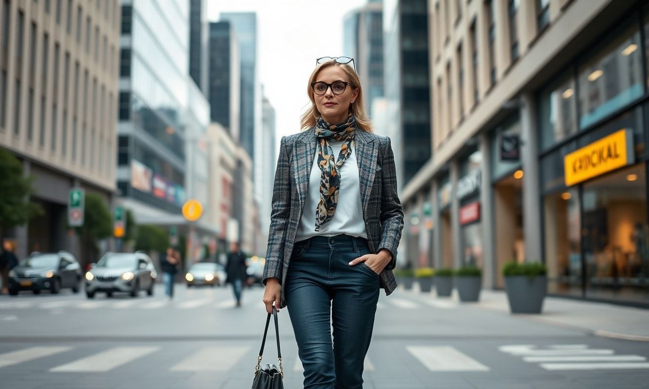 モデルのような高身長女性の立ち姿