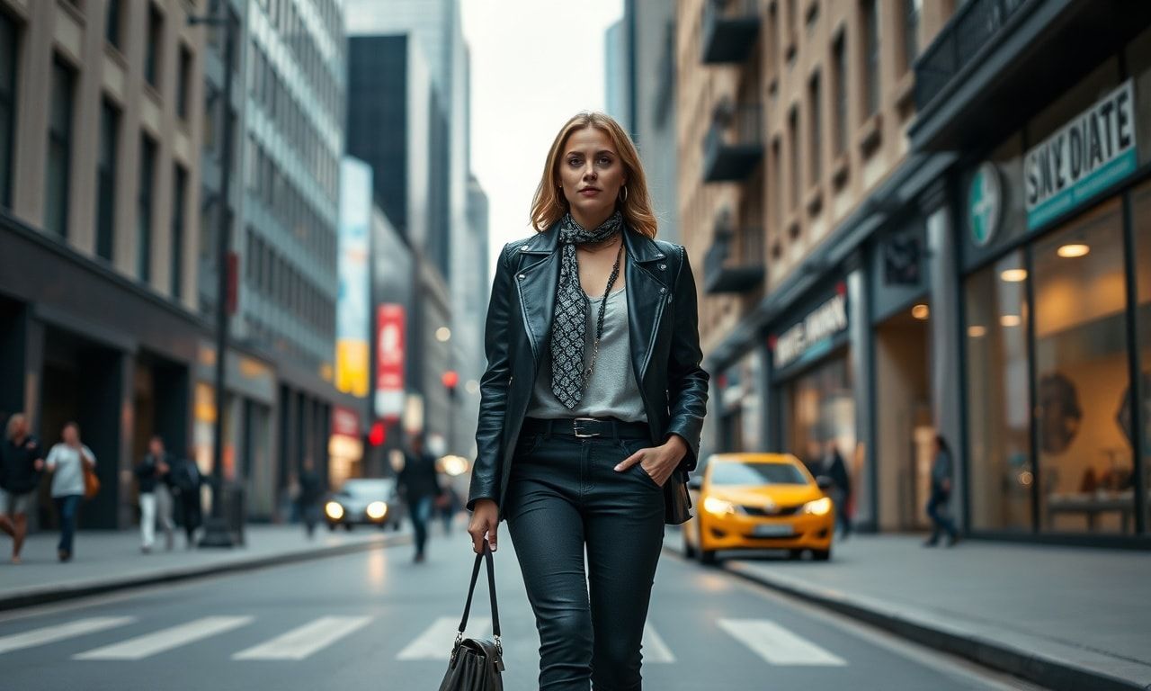 スタイリッシュな高身長女性