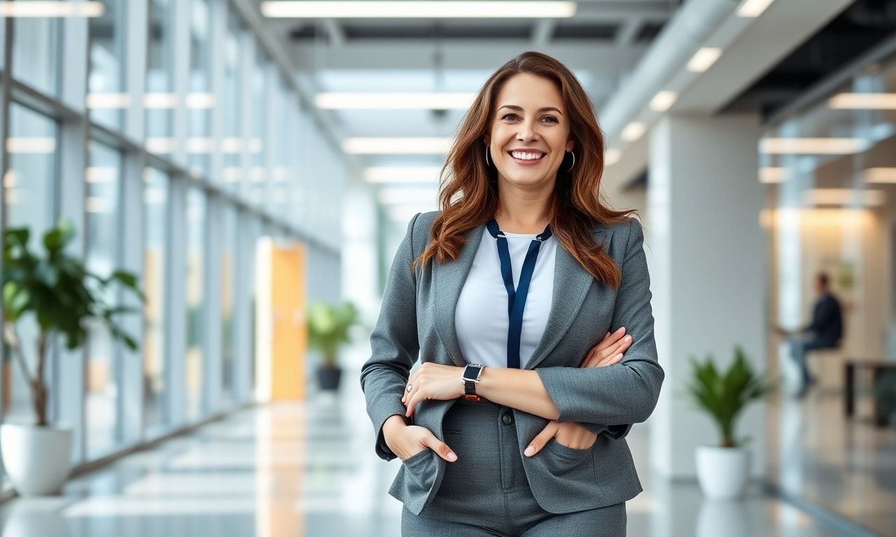 自信に満ちた高身長の女性