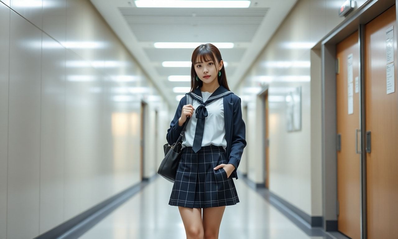 高身長女子JKのファッション