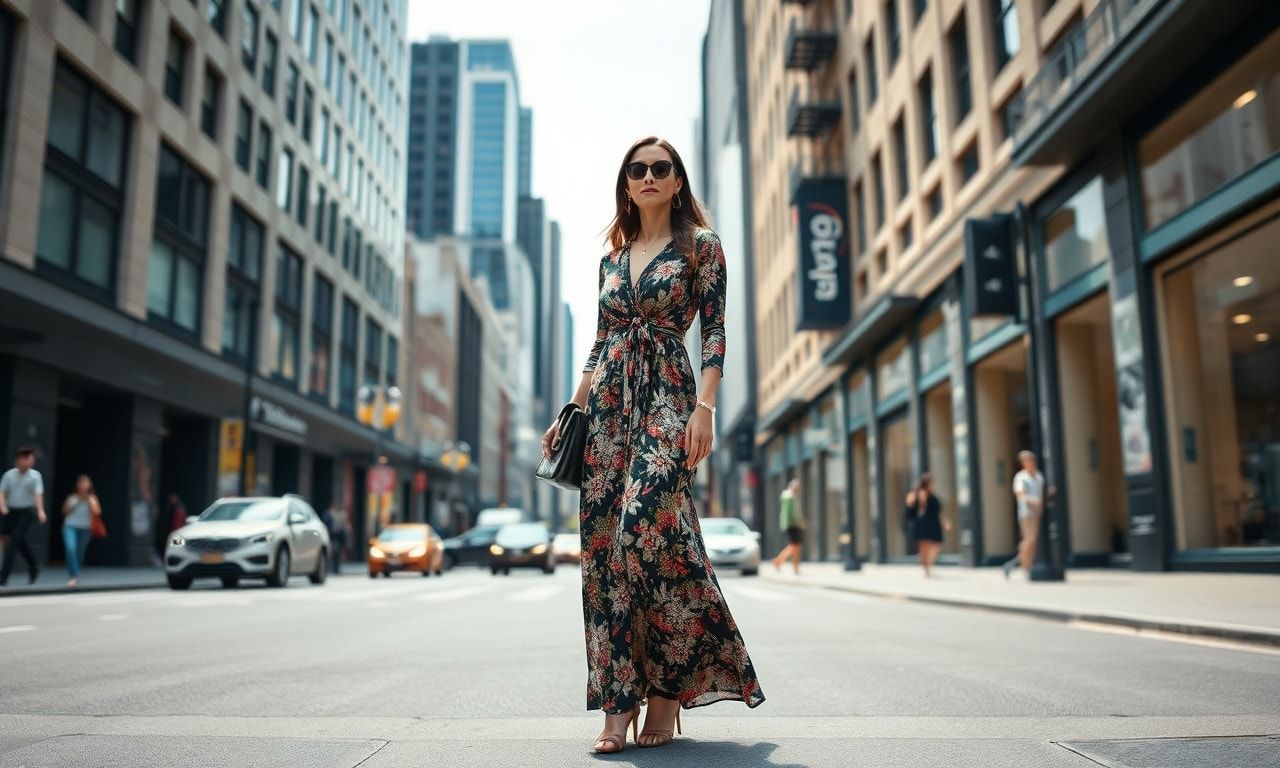 高身長でおしゃれを楽しむ女性