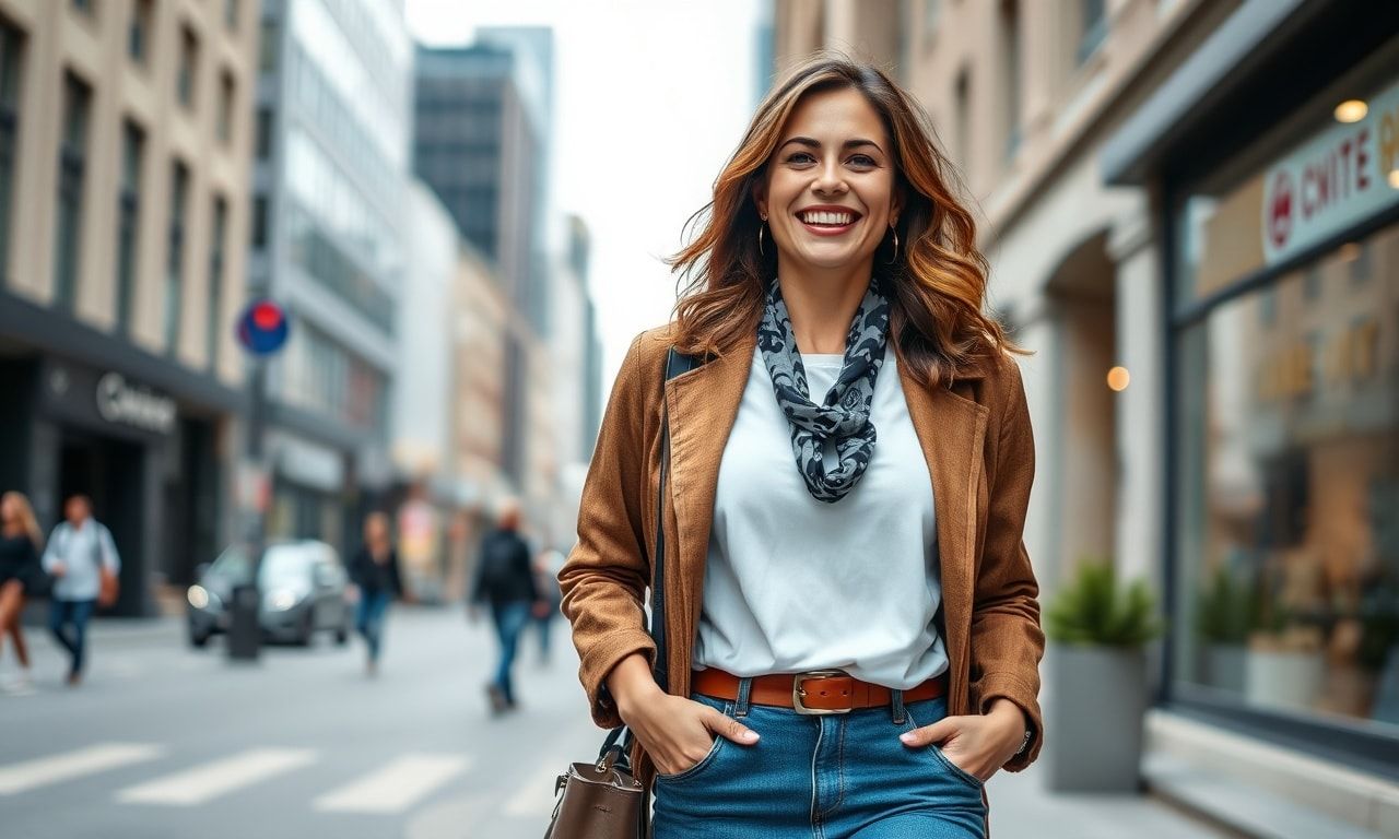 自分らしく歩む高身長の女性