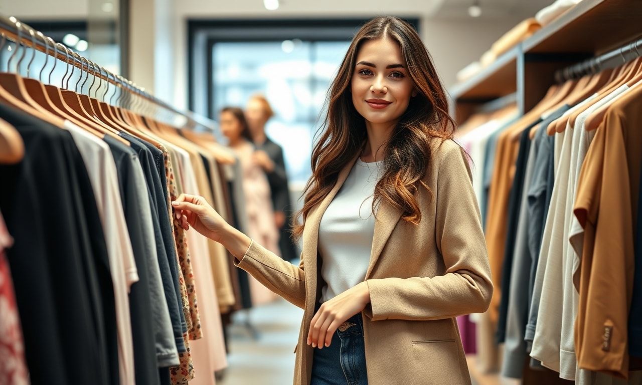 ファッションを楽しむ高身長女子のイメージ