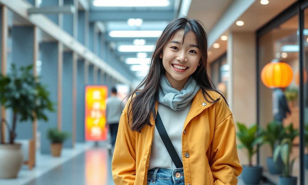 前向きな高身長女子