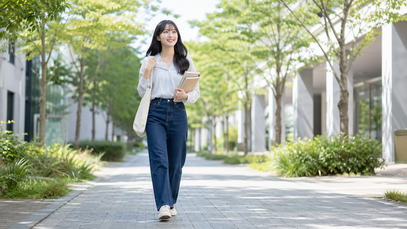 高身長女子の大学生コーデのアイキャッチ
