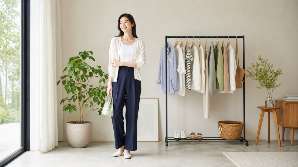 ユニクロ高身長レディースコーデのアイキャッチ