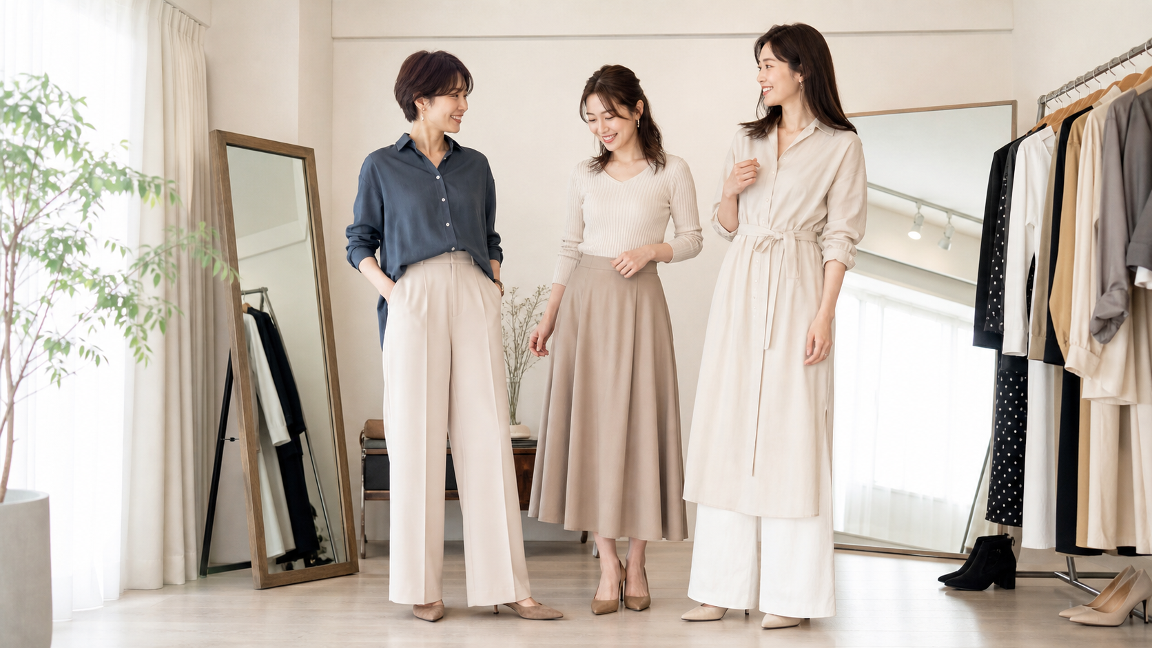 165cm 170cm 175cmの身長別に服の丈感と悩みを比べる高身長女子