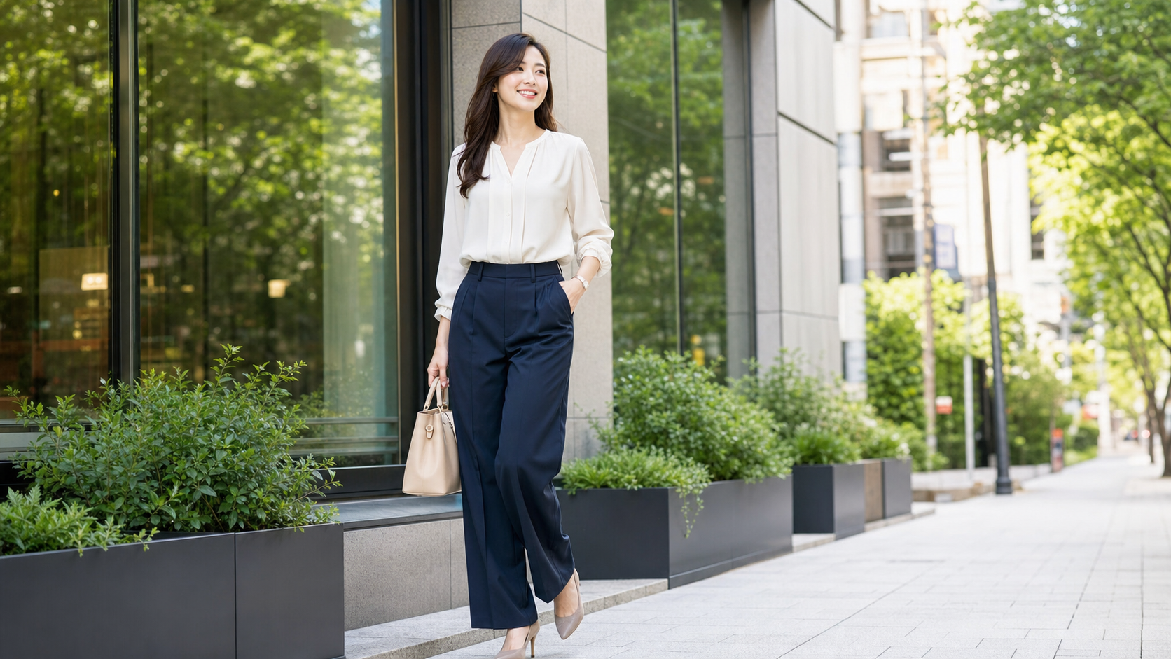 高身長女子が自信を持って街を歩くアイキャッチ画像