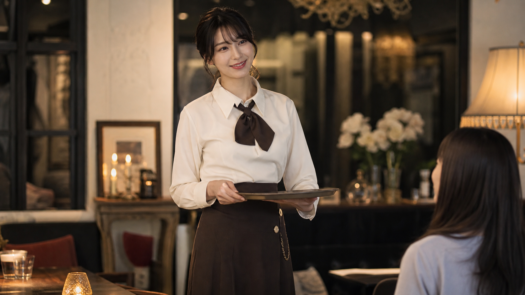 高身長女子コンカフェの上品な雰囲気