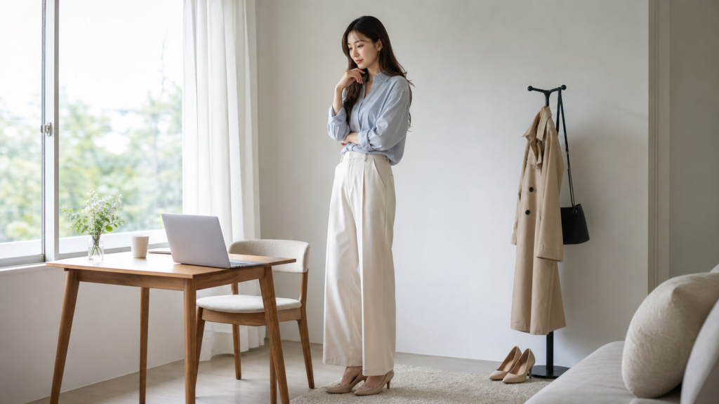 高身長女子が5chの本音を読みながら自分らしさを考える様子