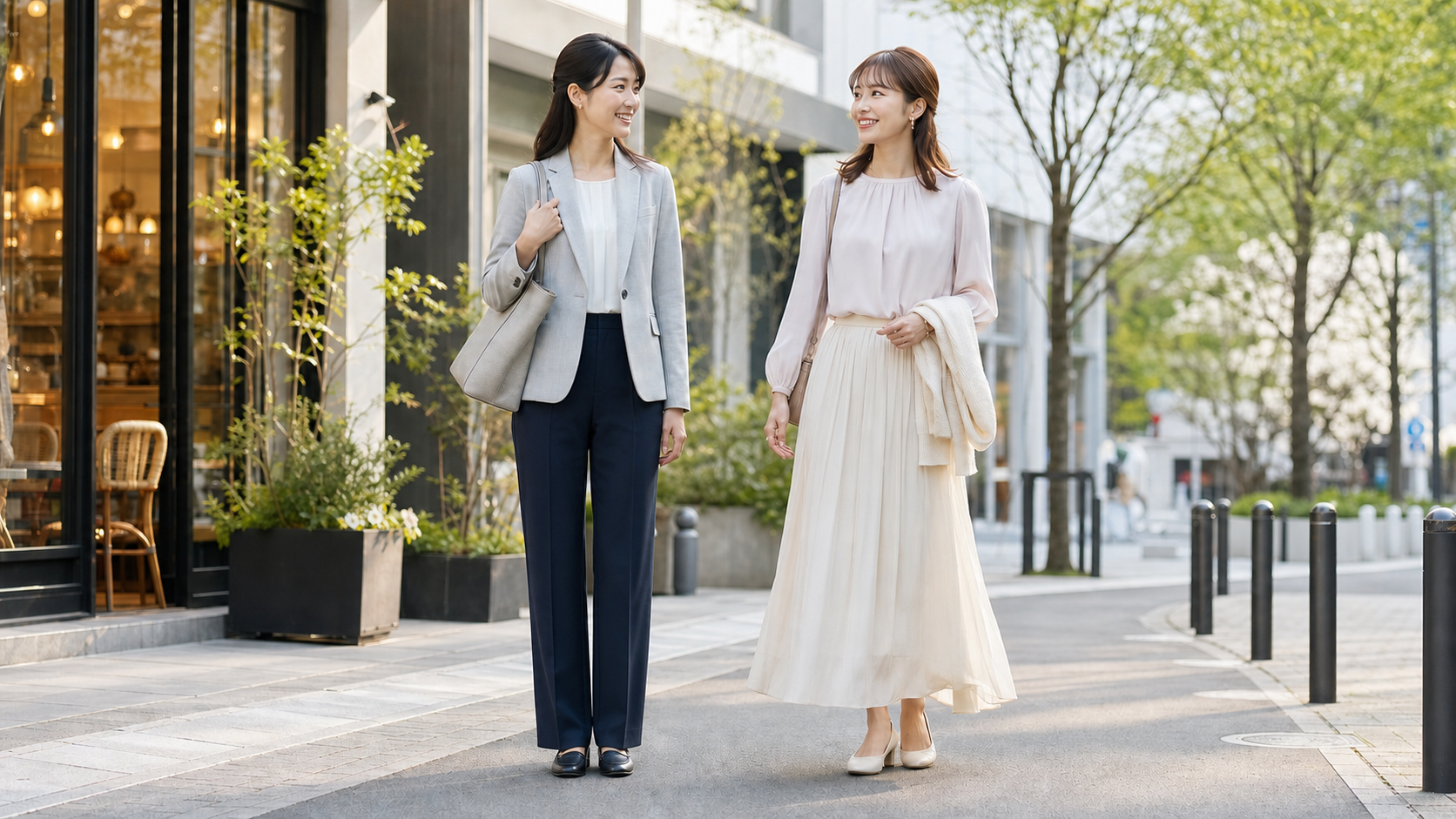 丈感と場面別で選ぶ高身長女子の春コーデ